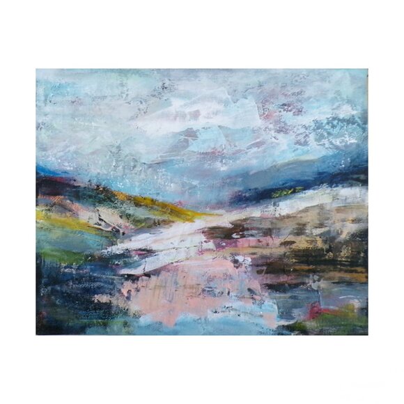 Original Painting Abstract Realism Landscape Wall Art Decor - Picture 1 of 2